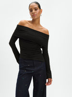 Off shoulder top Stefania - Black