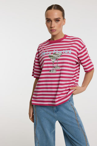 Oversized t-shirt LOUI  - soft pink
