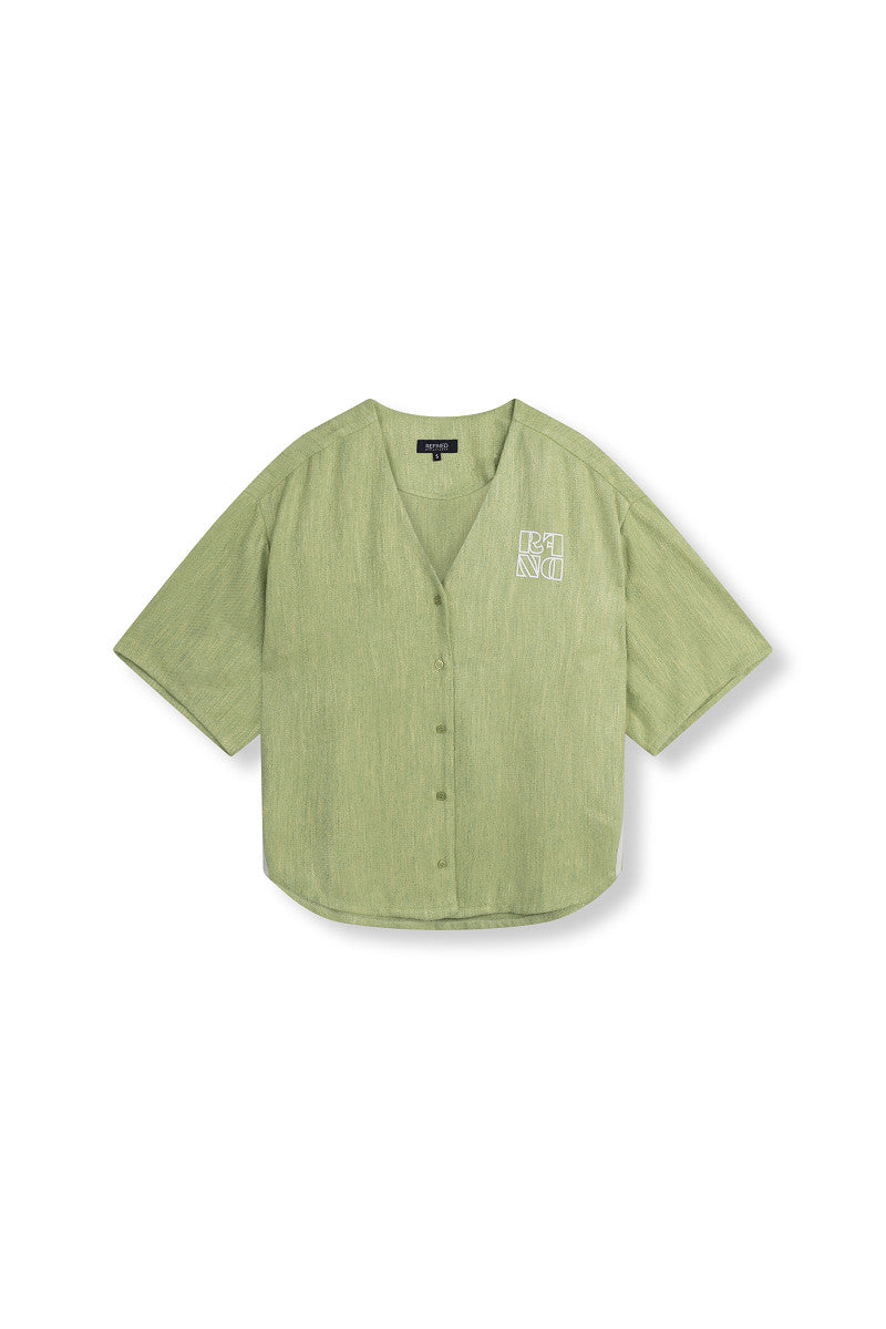 baseball shirt BENNIE - matcha