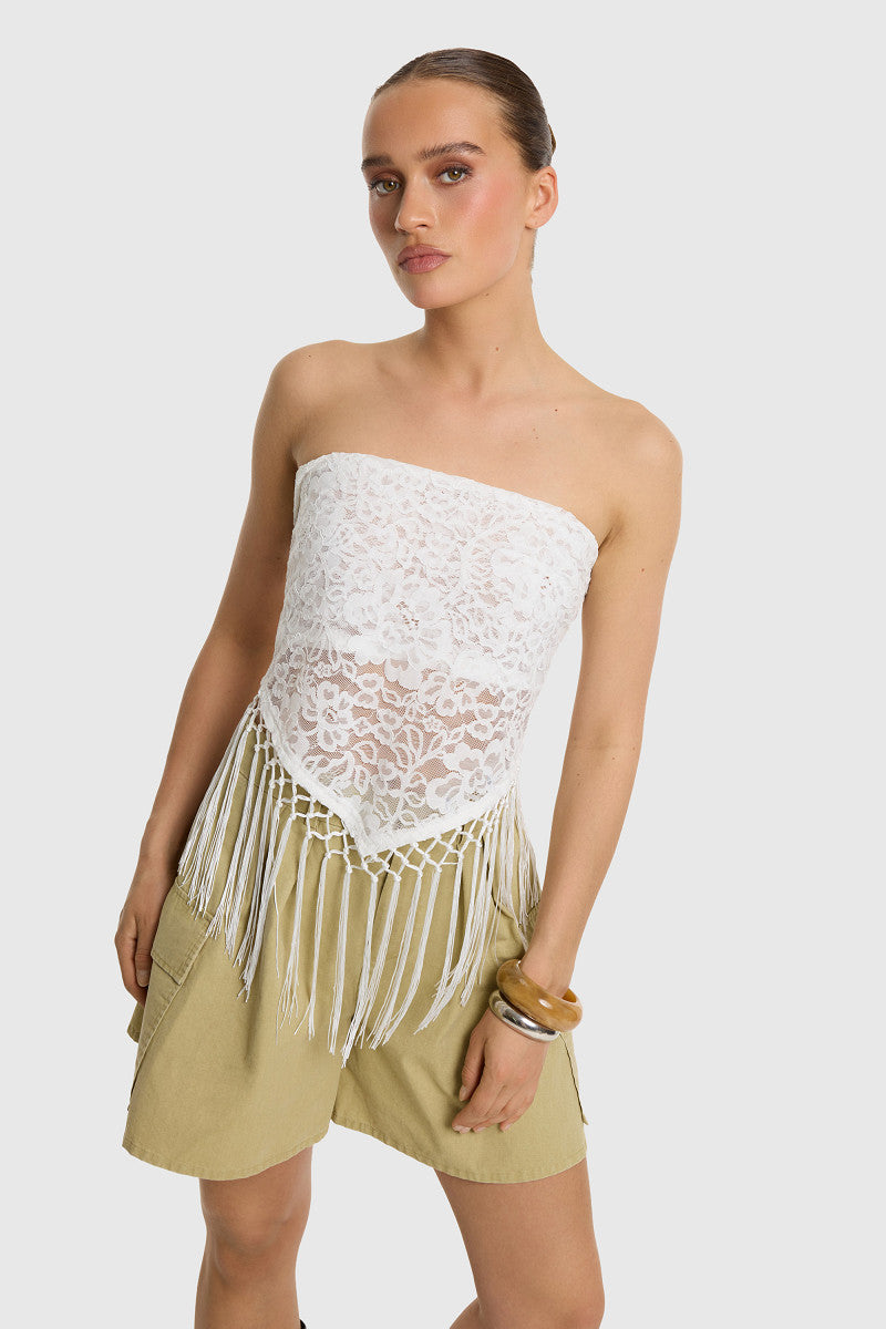 Lace triangle scarf CARRY
