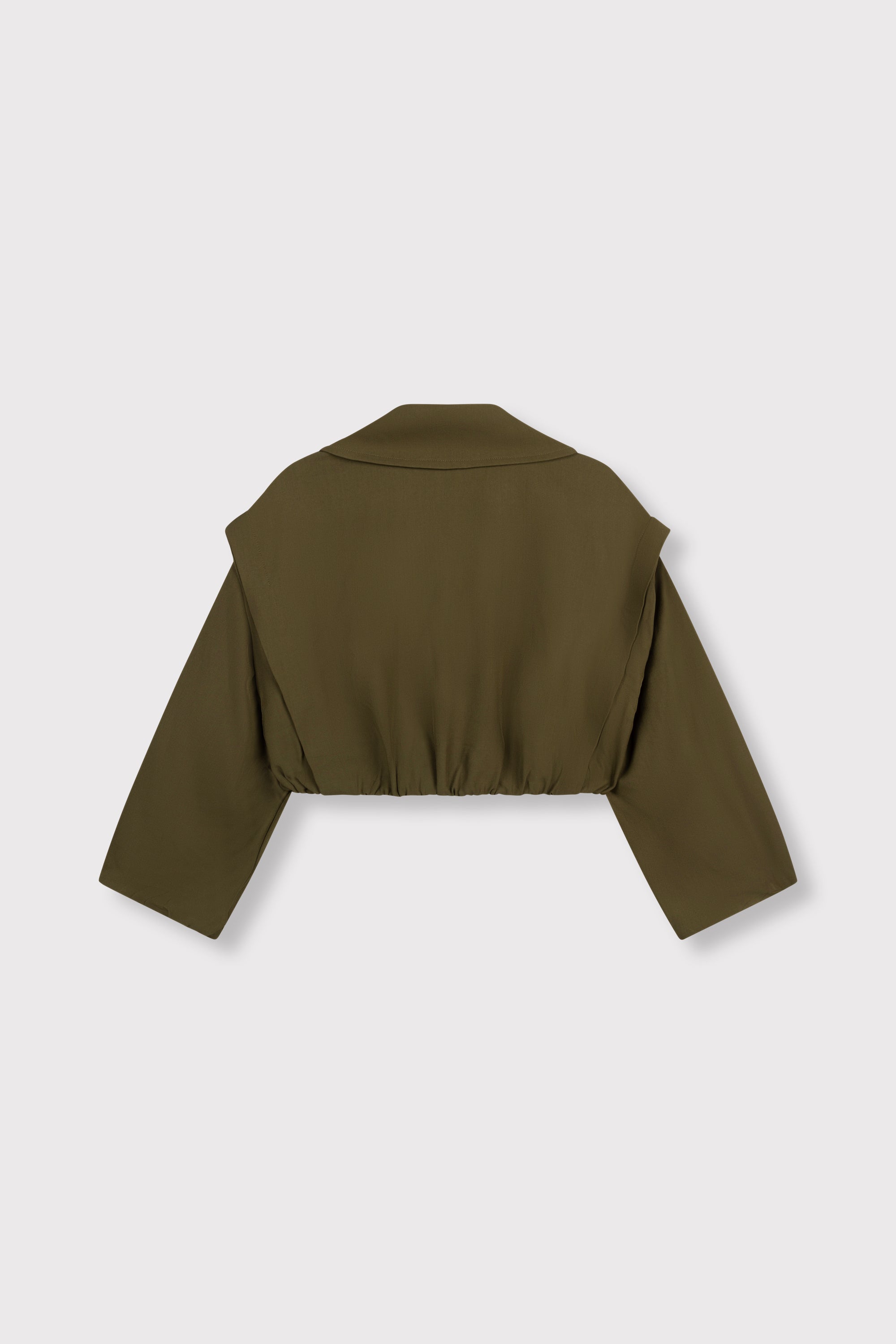ladies woven bomber trenchcoat LAYA - army