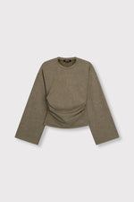 ladies knitted longsleeve CRUZ - army