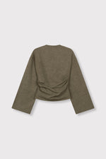ladies knitted longsleeve CRUZ - army
