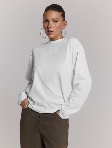 Longsleeve Stitch - white