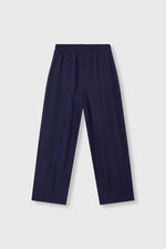 ladies woven pinstripe balloon pants JAMIE - navy