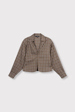 ladies woven blouse small check SYD - check