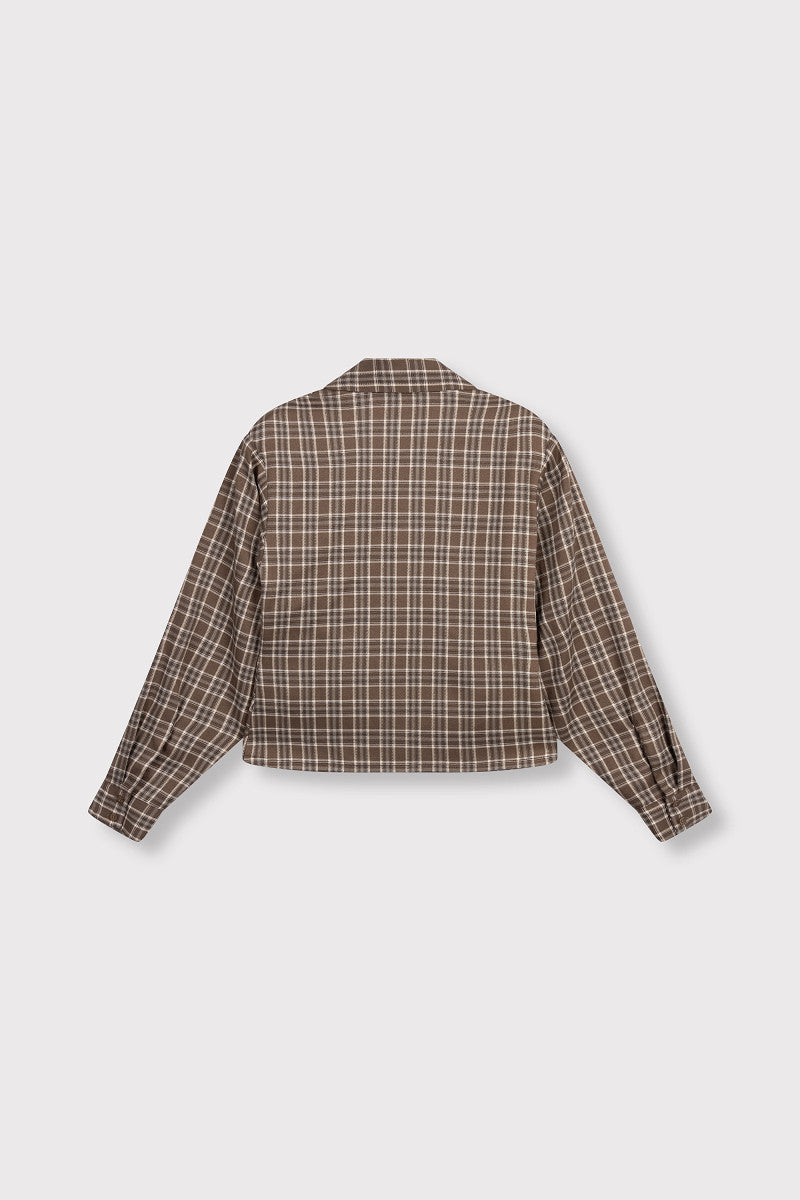 ladies woven blouse small check SYD - check