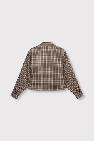 ladies woven blouse small check SYD - check