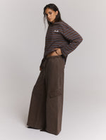 Cargo pants Mila - Choc brown