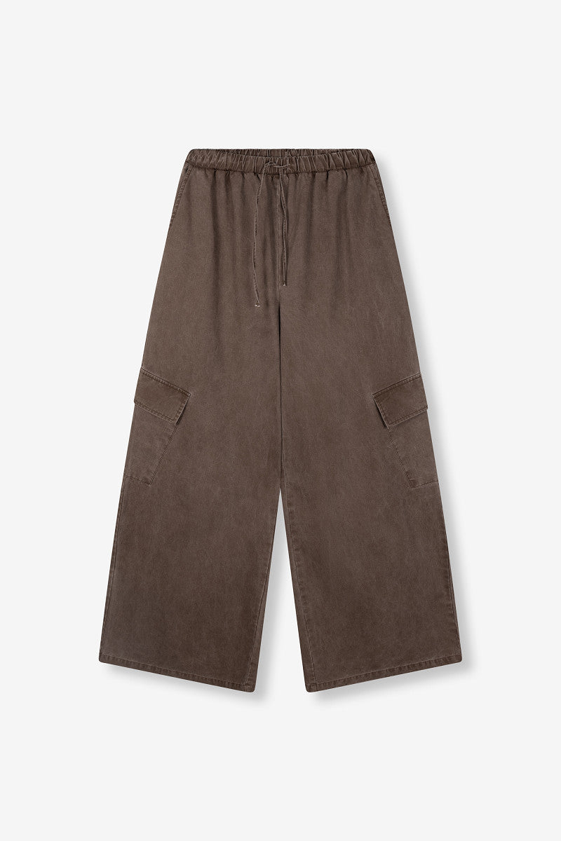 Cargo pants Mila - Choc brown