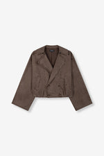 Bomber trenchcoat Jolanda - Choc brown