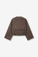 Bomber trenchcoat Jolanda - Choc brown