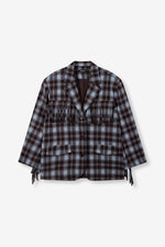 Check blazer fringes Tori - Check
