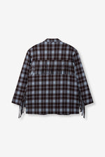 Check blazer fringes Tori - Check