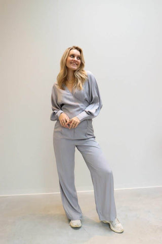 Slfjolie hw pant - sleet