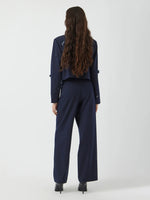 Yasmidnight wide mw pant - navy blazer