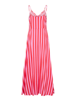 Yassavanna strap long dress s. - cyclamen stripes: bittersweet stripe