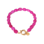 Red velvet bracelet gold