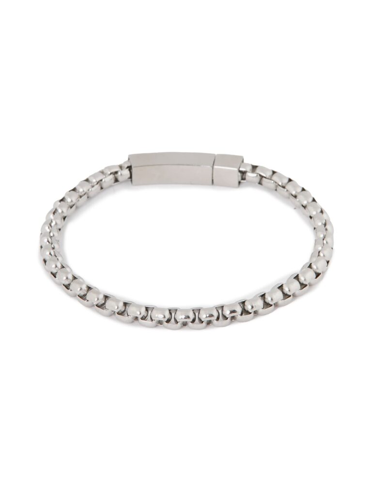 Round chain bracelet silver
