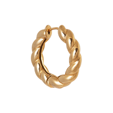 Round rebel hoop gold