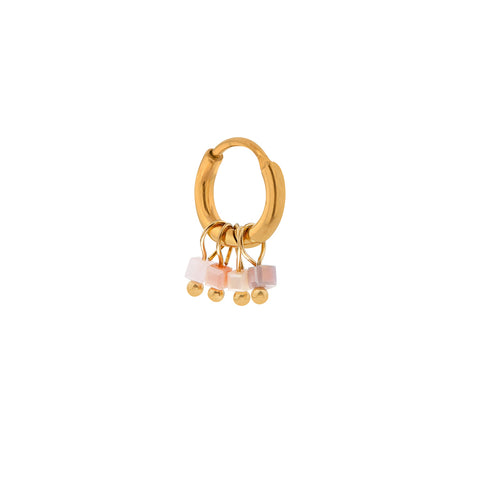 Single Sand Dune Hoop Gold