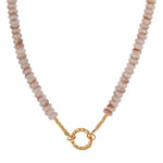 Satin twist necklace gold