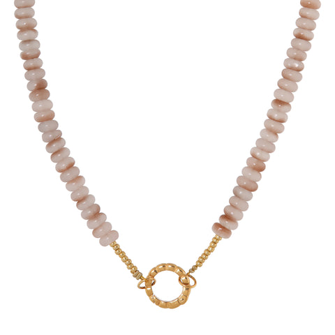 Satin twist necklace gold