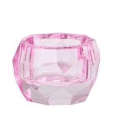 Palisades kristalglas tealight 4H - light pink