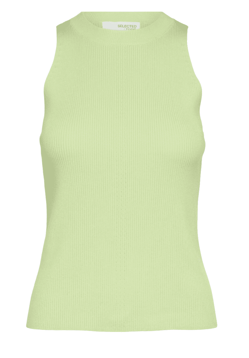 slfsolina sl knit top nods - sharp green