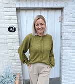 mschzasha hope cardigan - avocado