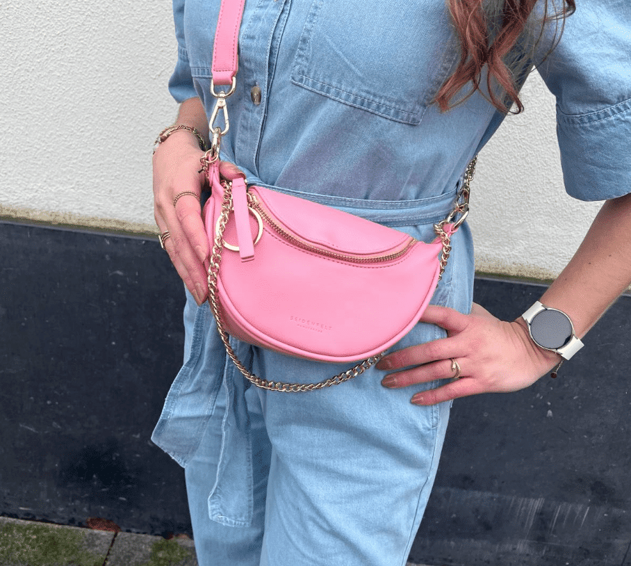 Skien ll bag - bubblegum/gold