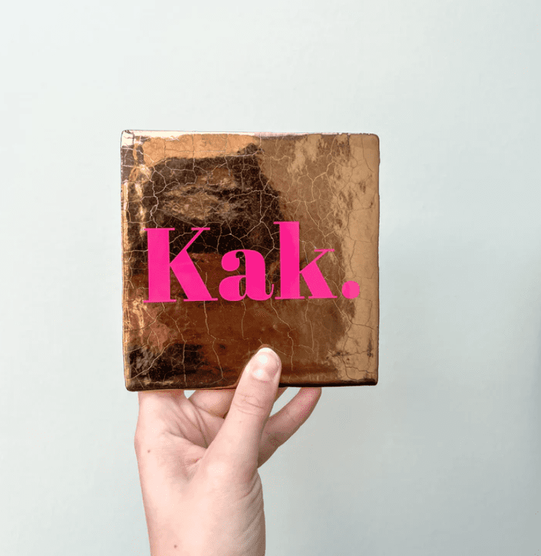 Tegel - kak - gold pink