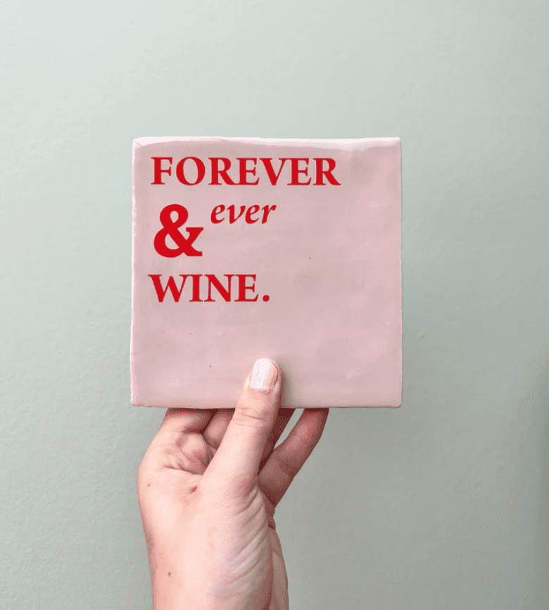 Tegel forever and ever wine - pink/red