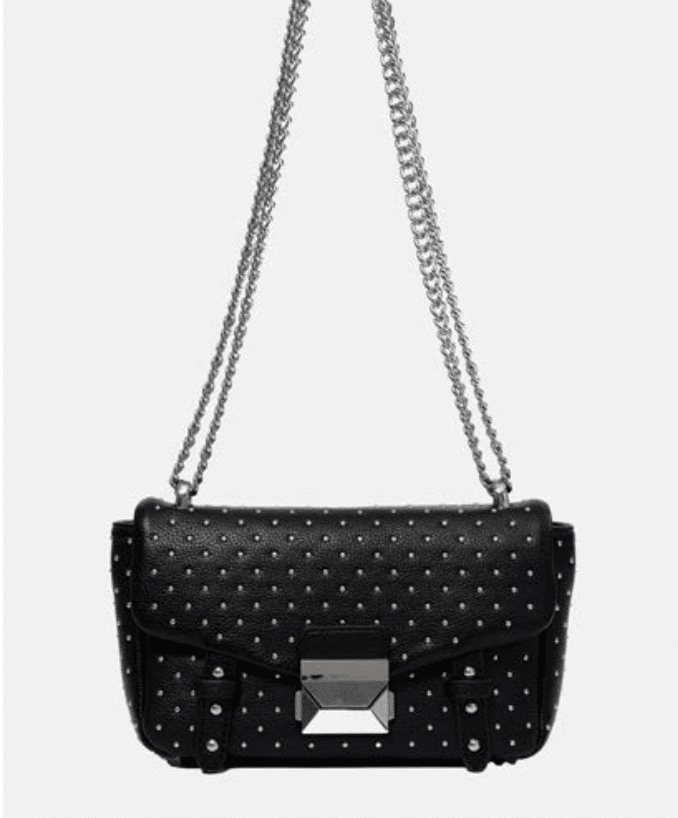 Jomala crossbag - black studs silver