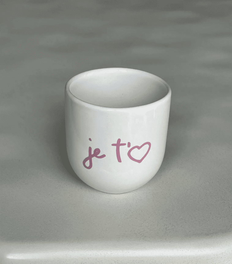 Sisi cup je t'aime white