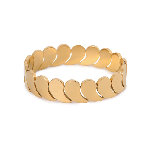 Sea whisper bangle gold