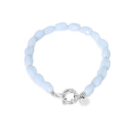 Shades of blue bracelet silver