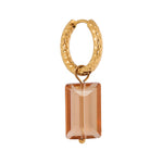 Shiny blush hoop gold