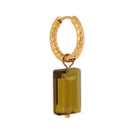 Shiny olive hoop gold