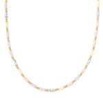 Soft rainbow necklace gold
