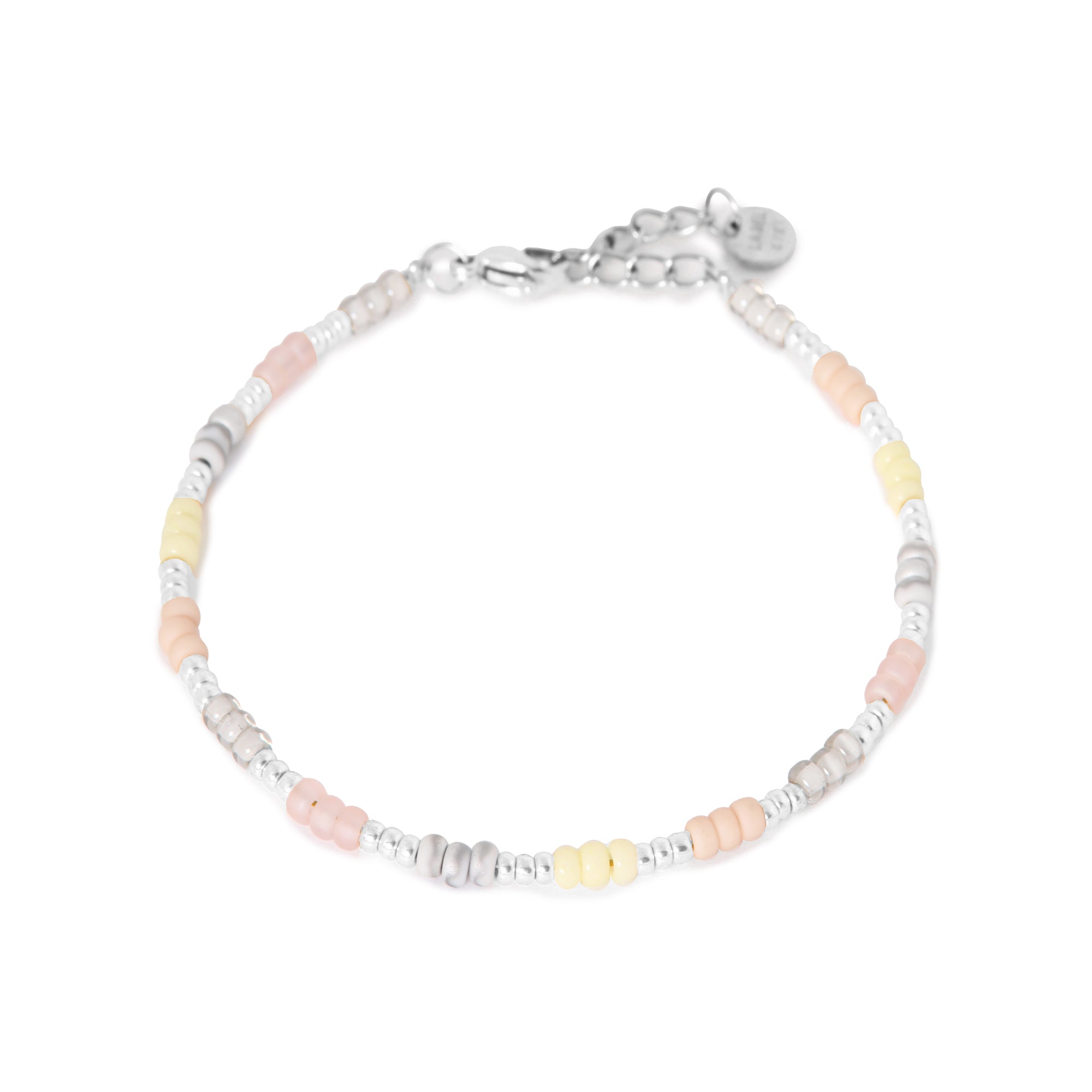 Soft rainbow bracelet silver