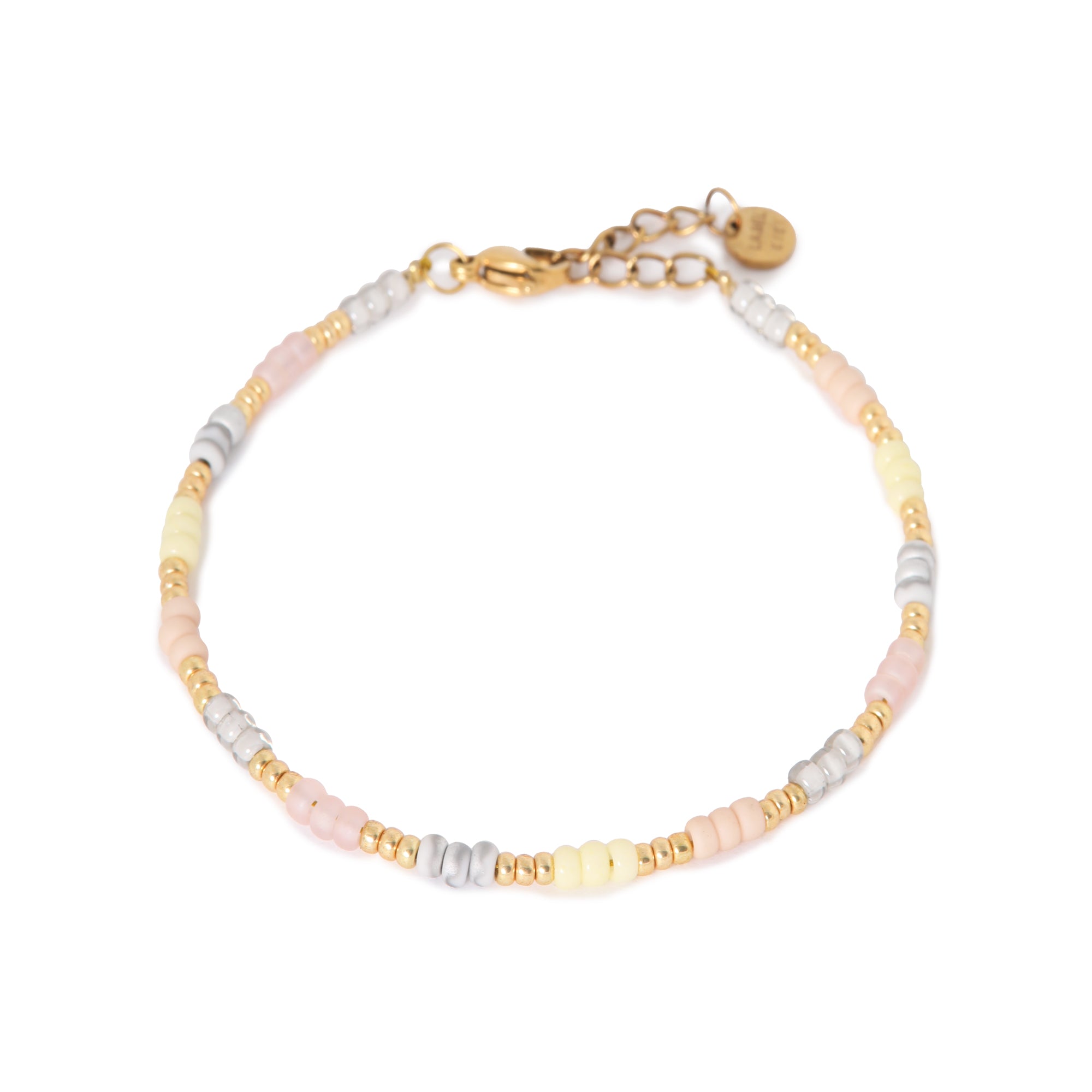 Soft rainbow bracelet gold