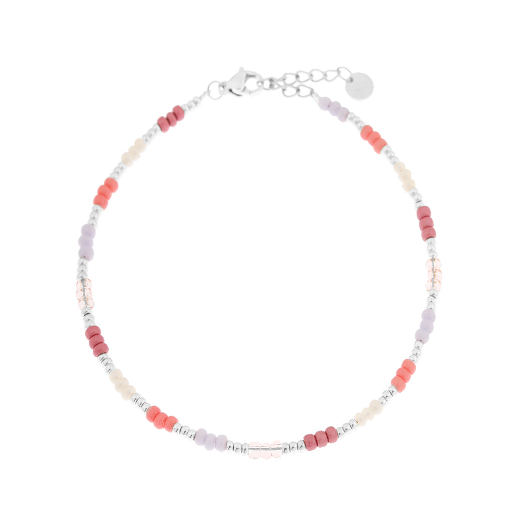 Sweet Rainbow Anklet Silver