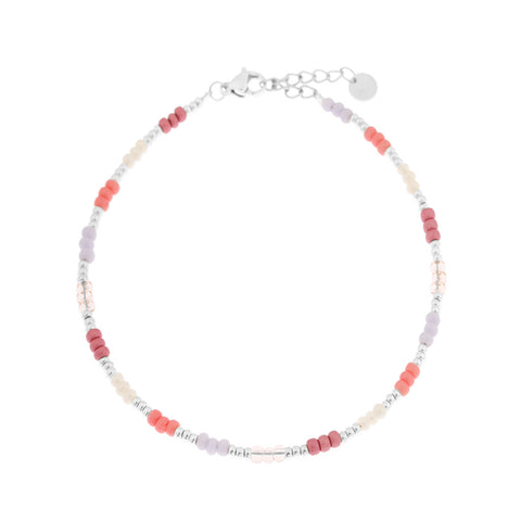 Sweet Rainbow Anklet Silver