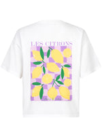 T-shirt Les Citrons - lilac/yellow