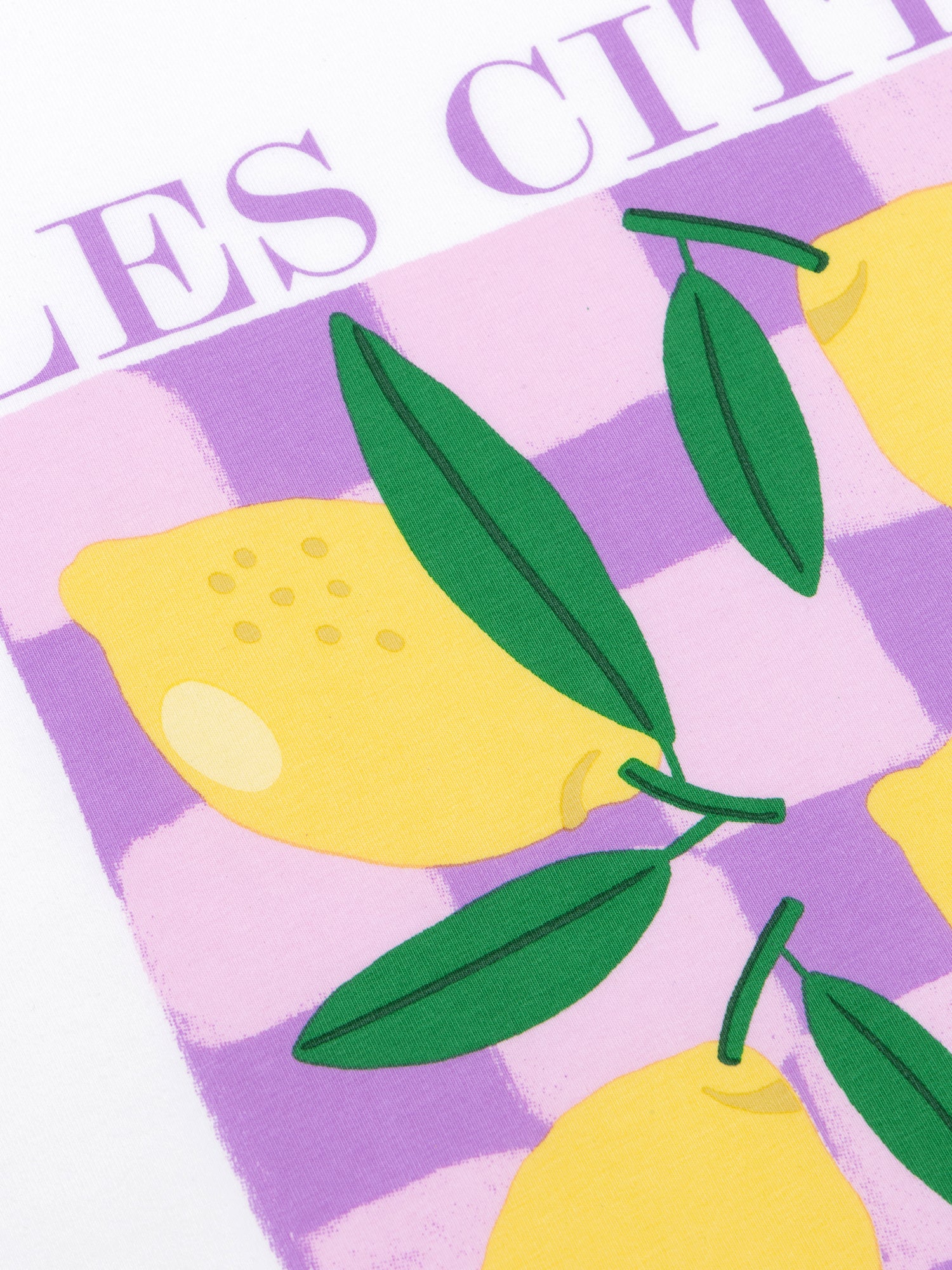 T-shirt Les Citrons - lilac/yellow