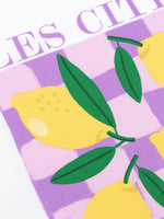 T-shirt Les Citrons - lilac/yellow