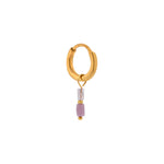 Single Terra Lilac Hoop Gold