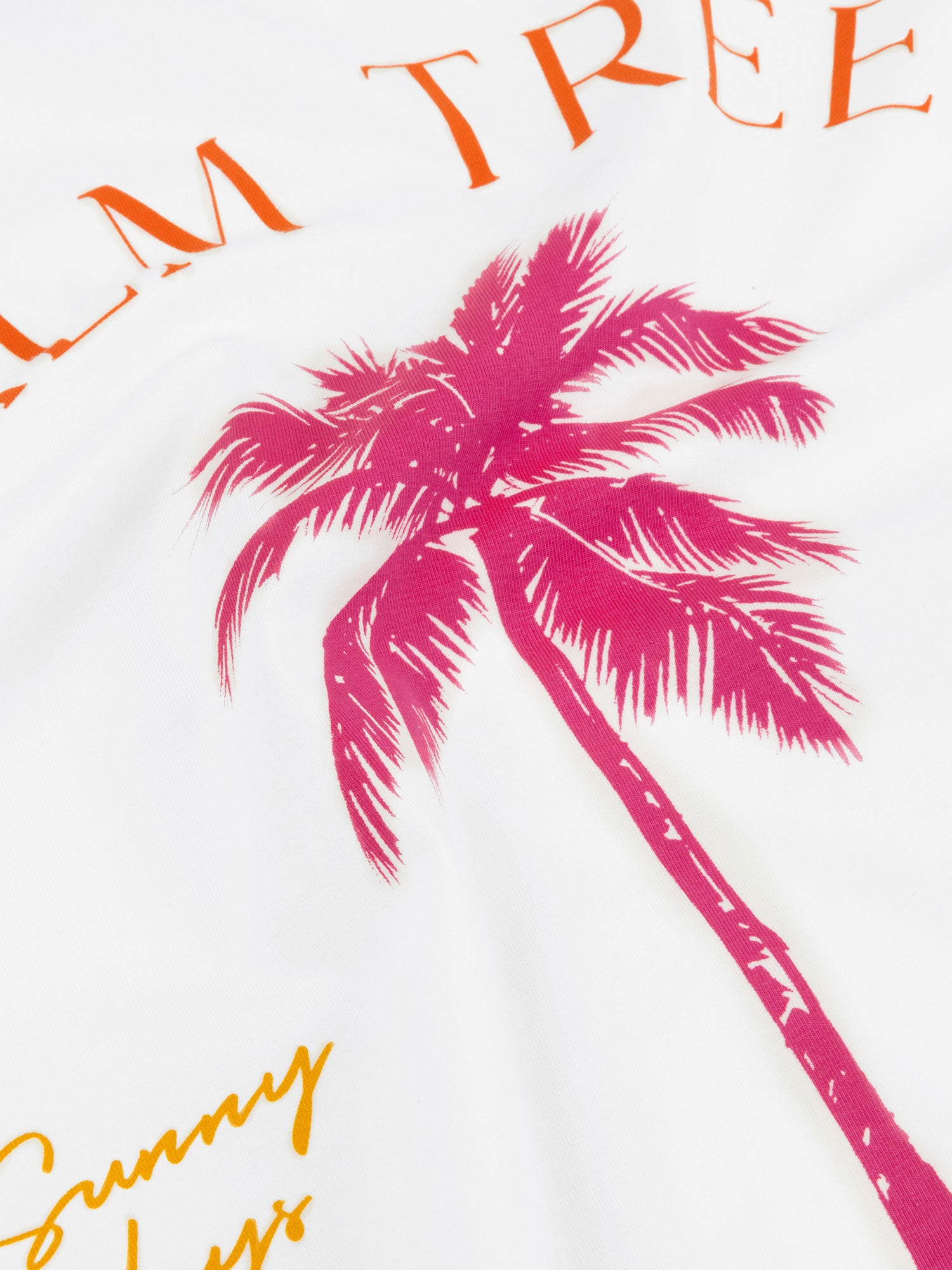 T-shirt Palm Trees- Off-white/Multi