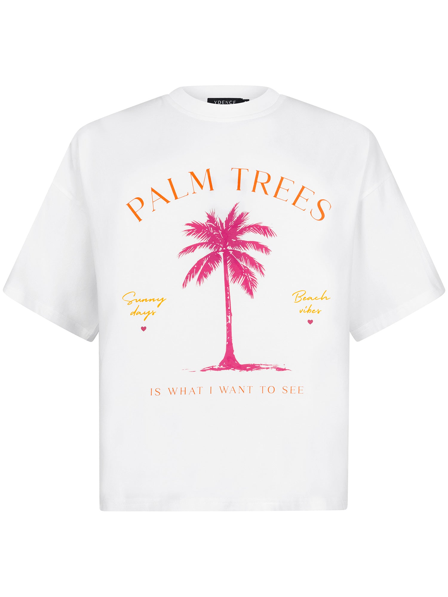 T-shirt Palm Trees- Off-white/Multi
